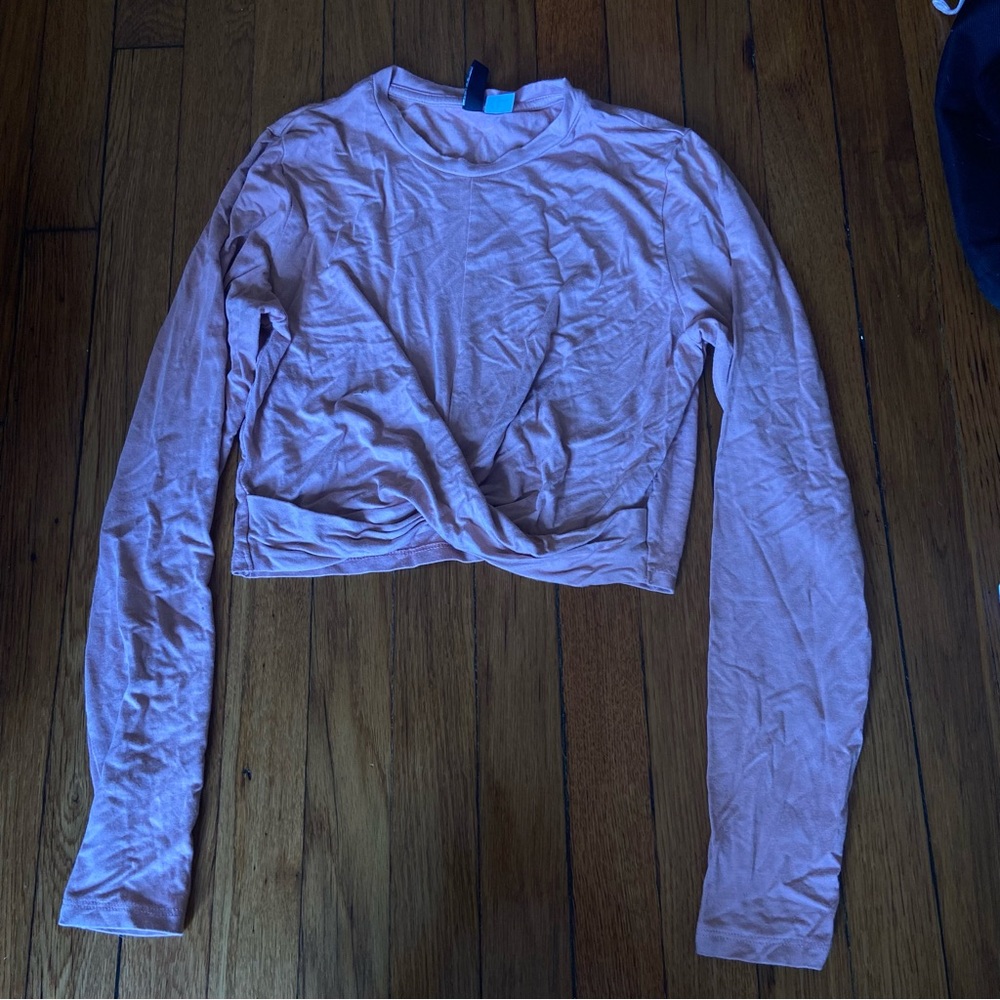 Crop Twist Long-sleeve